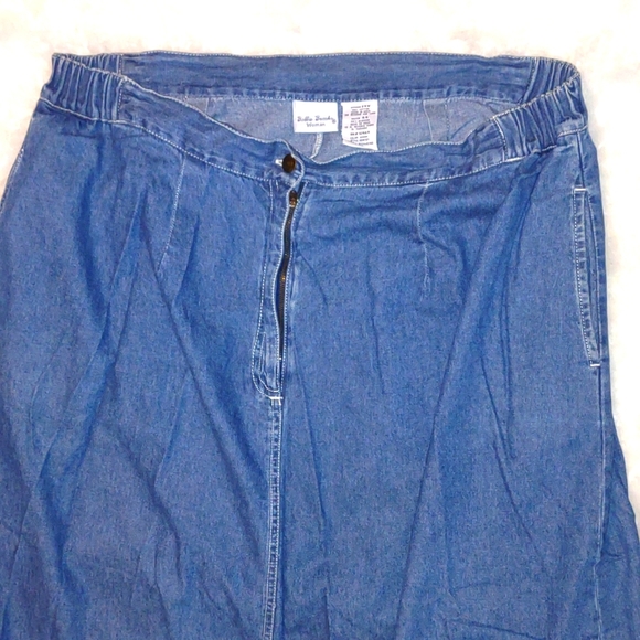 💜VINTAGE💜 Bobbie Brooks Denim Maxi Skirt - Picture 4 of 9